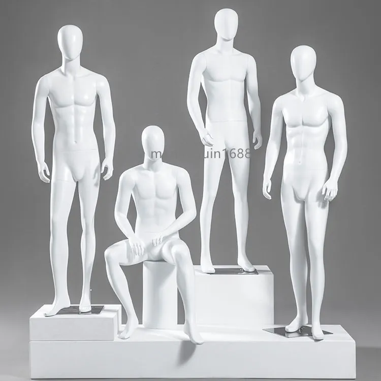 Matte White Fiberglass The Mannequin 2 For Full Body Display And